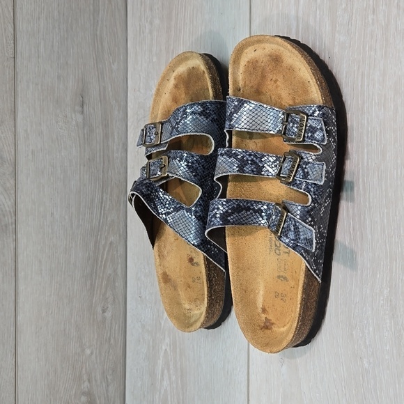 Naot Women 3 Strps Leather Sandals shoes sz 37/6 - Picture 2 of 12